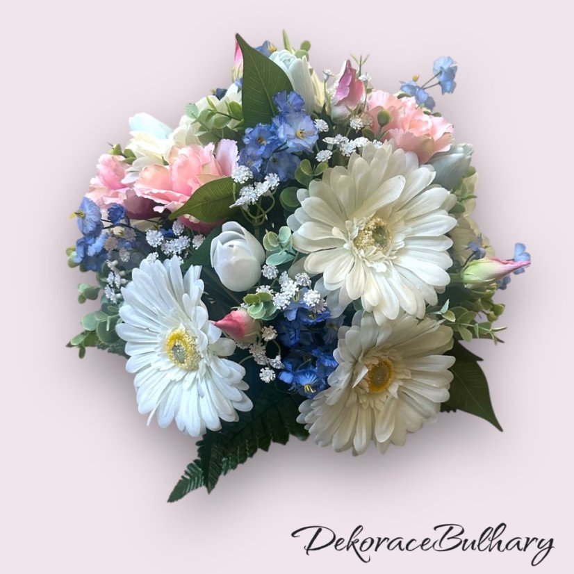 Kytice do vázy - gerbera, tulipán