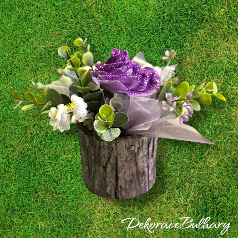pěnový flowerbox Andrea - 1 růže