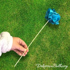 Saténová růže CLASSIC - 30 cm špejle