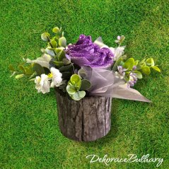 pěnový flowerbox Andrea - 1 růže