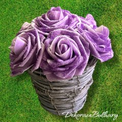 Pěnový flowerbox Amélie - 7 růží