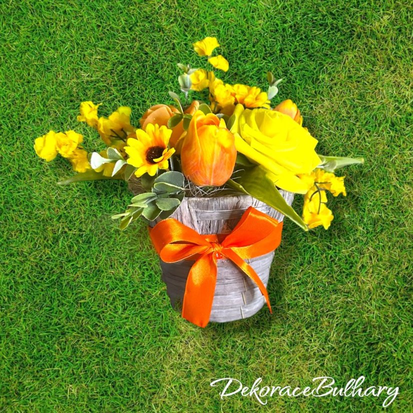 Pěnový flowerbox Nikola - 3 růží