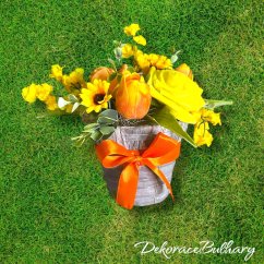 Pěnový flowerbox Nikola - 3 růží