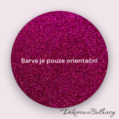 Glitry, třpytky sypké - tmavá růžová