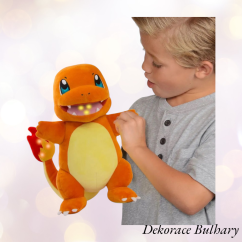 Charmander - šlehající plamen - interaktivní plyš